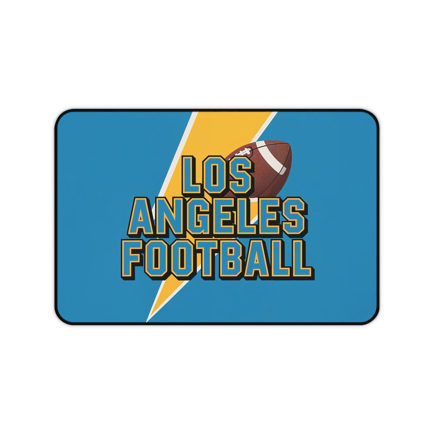 Los Angeles Football High Definition Print Non Slip Desk Mat Office Home Mouse Pad Sports Fan Gift Ultra Smooth Surface Rubber Backing
