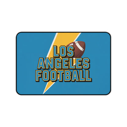 Los Angeles Football High Definition Print Non Slip Desk Mat Office Home Mouse Pad Sports Fan Gift Ultra Smooth Surface Rubber Backing