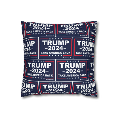 Trump 2024 Take America Back Blauer Kissenbezug