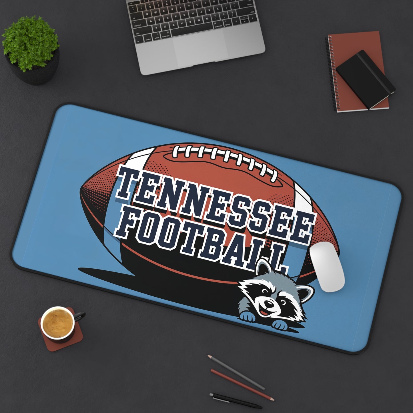 Tennessee Football High Definition Print Non Slip Desk Mat Office Home Mouse Pad Sports Fan Gift Ultra Smooth Surface Rubber Backing