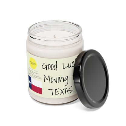 Good Luck moving to Texas scented Soy Candle, 9oz