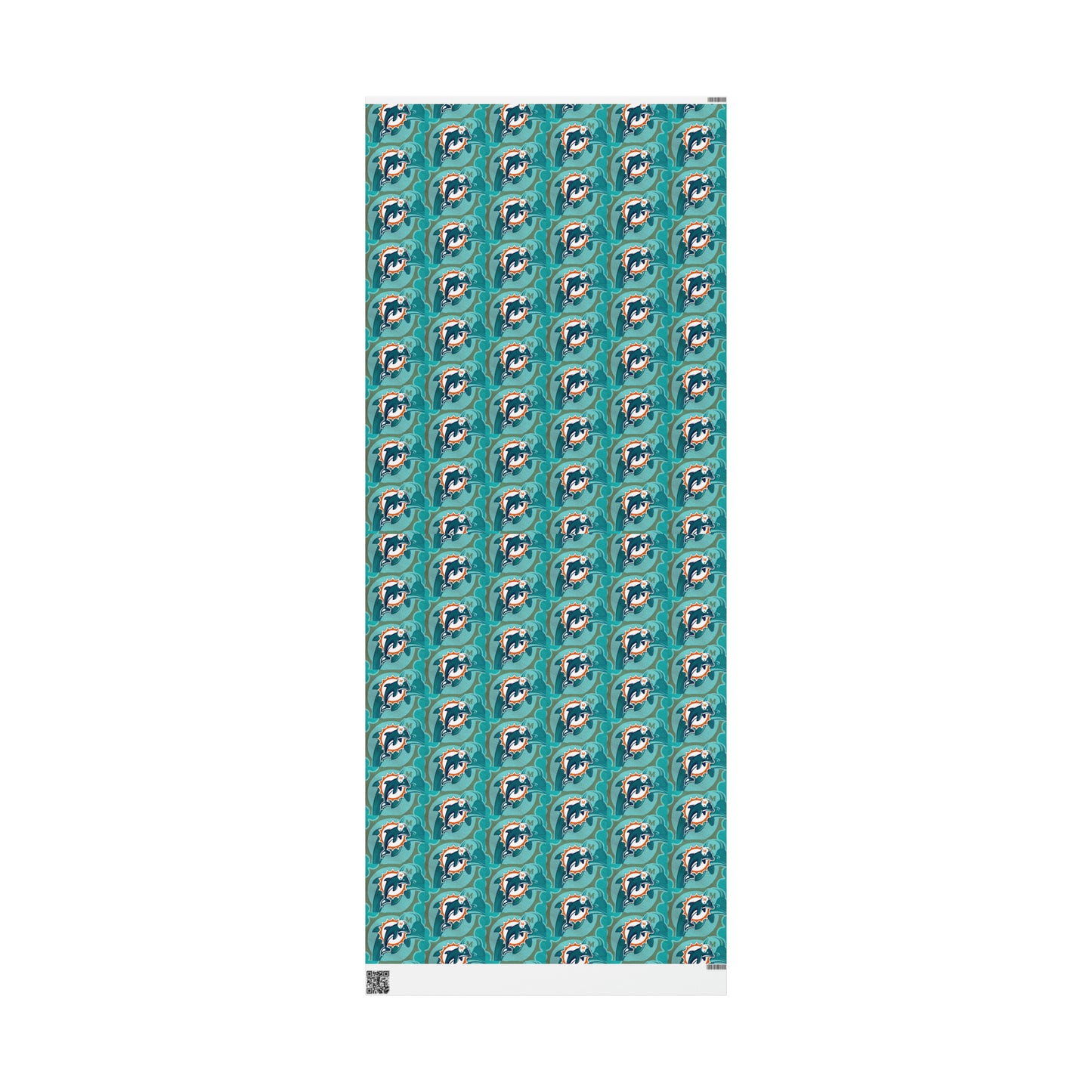 Miami Dolphins Logo NFL Football Birthday Gift Wrapping Paper Holiday