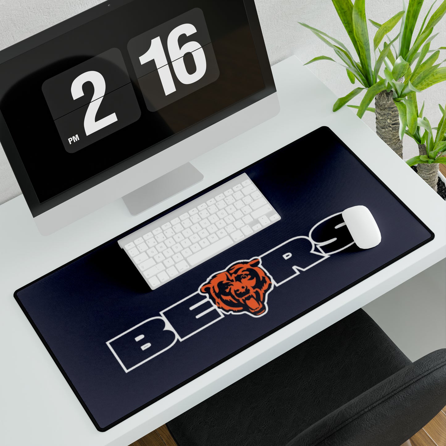 Chicago Bears Mascot Blue NFL Football High Definition Desk Mat Mousepad