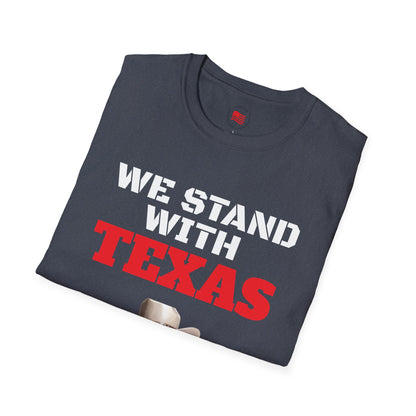 We Stand With Texas Flag Trump 2024 Unisex Softstyle T-Shirt MAGA