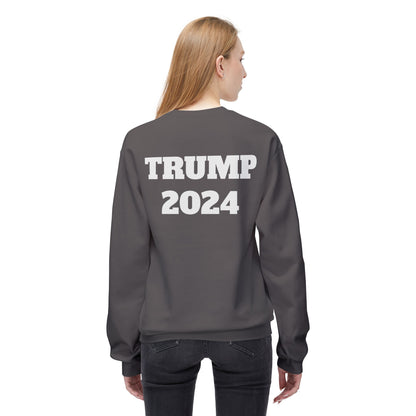 New Year New President Trump 2024 Unisex Midweight Cotton Blend Soft style Fleece Crewneck Sweatshirt Choose Color