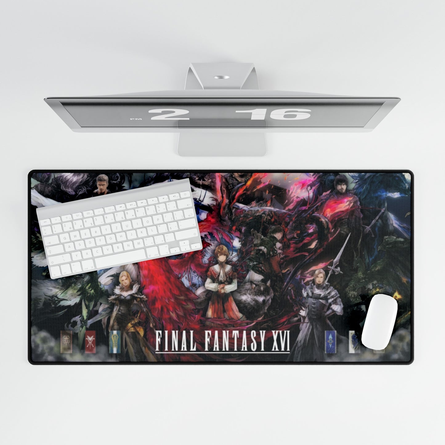 Final Fantasy XVI Characters High Definition Online PC PS Video Game Desk Mat Mousepad