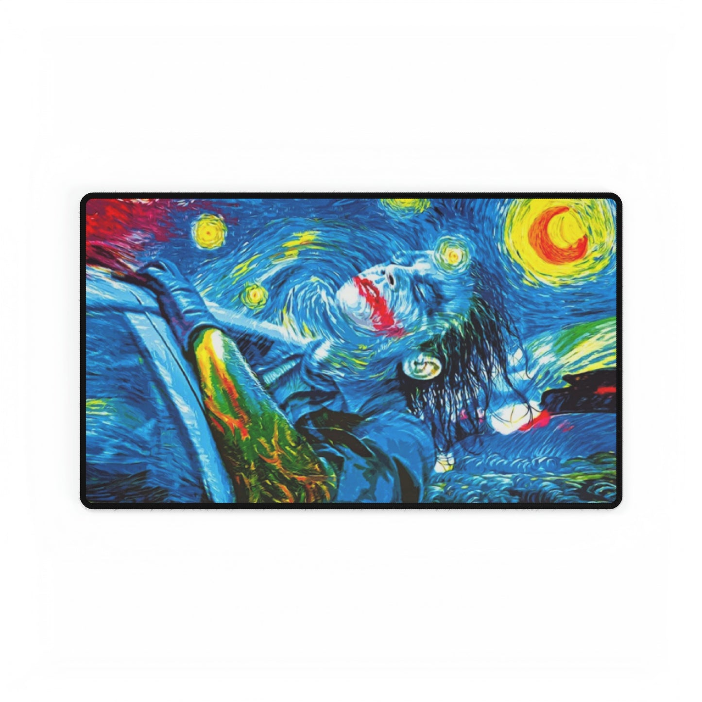 Joker Dark Knight Van Gogh Starry Night inspired High Definition PC PS Home Desk Mat Mousepad