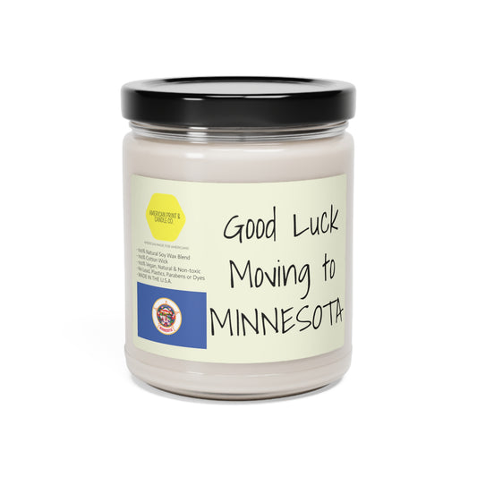 Good Luck Moving to Minnesota duftende Sojakerze, 9oz