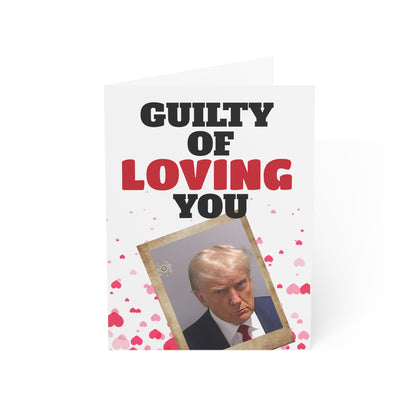 Guilty of loving you Trump Valentine's Day Card