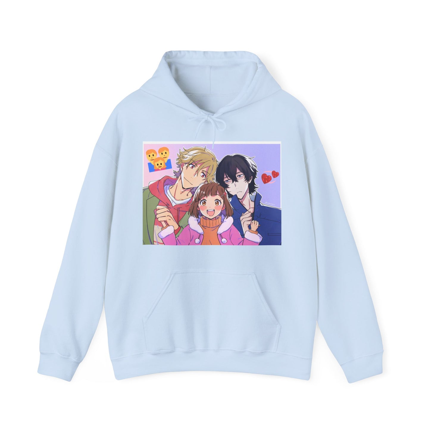 Buddy Daddies Anime Cartoon Unisex Heavy Blend Hooded Sweatshirt