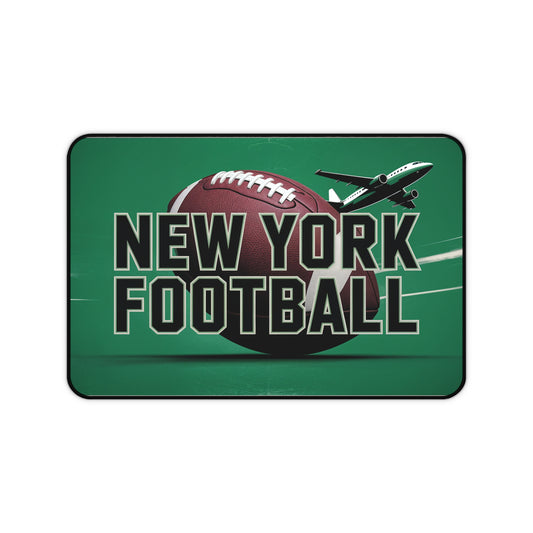 New York Football High Definition Print Non Slip Desk Mat Office Home Mouse Pad Sports Fan Gift Ultra Smooth Surface Rubber Backing