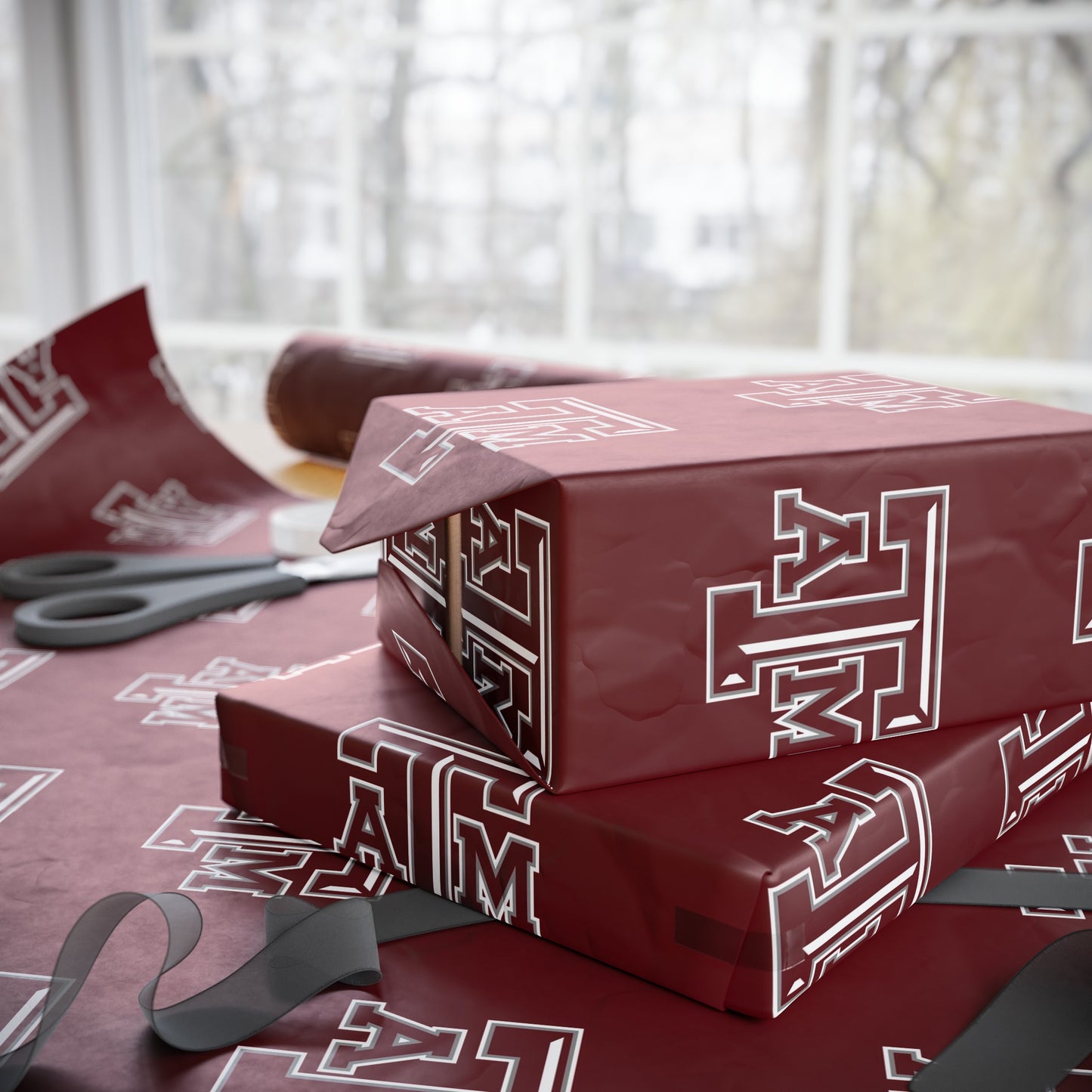 Texas A&M Aggies NCAA College Graduation Alumni Birthday Gift Wrapping Paper Holiday