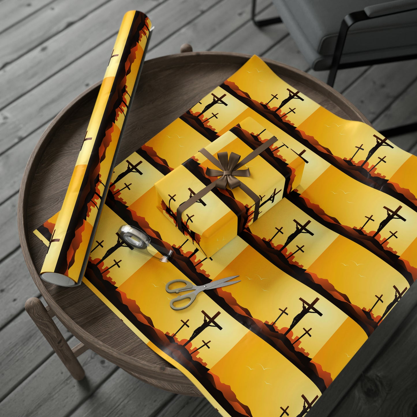 Jesus on the cross Confirmation Religious Birthday Gift Present Holiday Wrapping Paper God