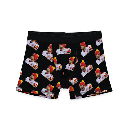 Travis Kelce Kansas City Herren-Boxershorts mit Allover-Print in Schwarz