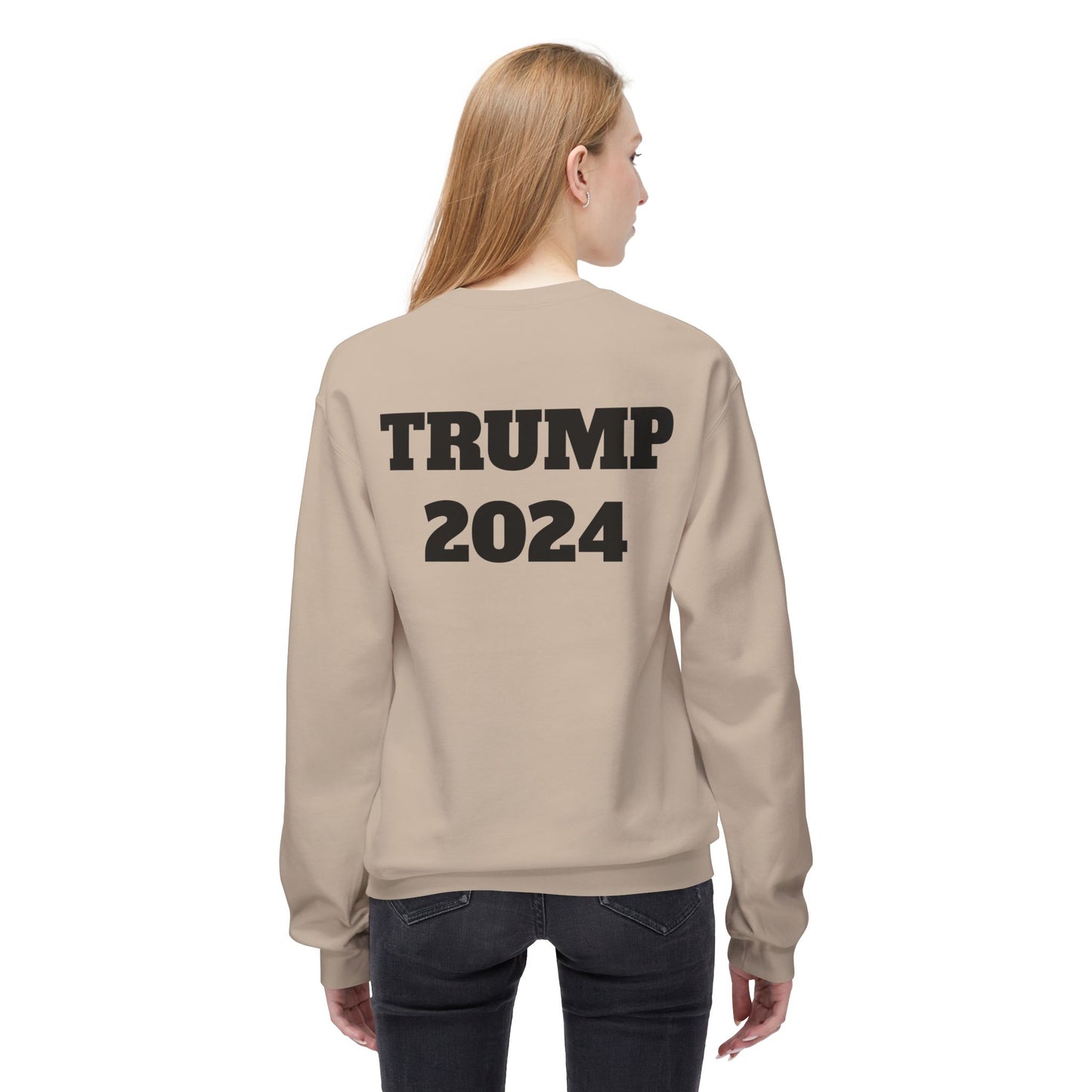 New Year New President Trump 2024 Unisex Midweight Cotton Blend Soft style Fleece Crewneck Sweatshirt