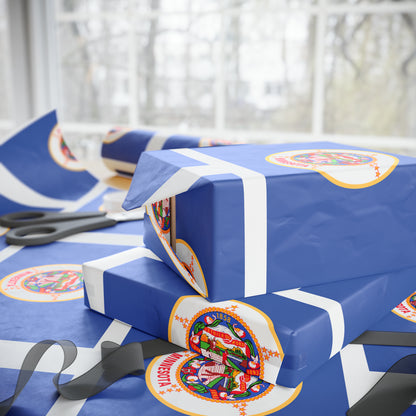 The ORIGINAL Minnesota State Flag Birthday Gift Wrapping Paper Don't Change our flag