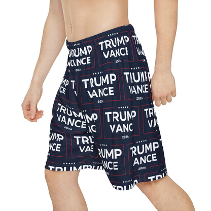 Trump Vance 2024 Navy Blue Men’s Sports Athletic Shorts