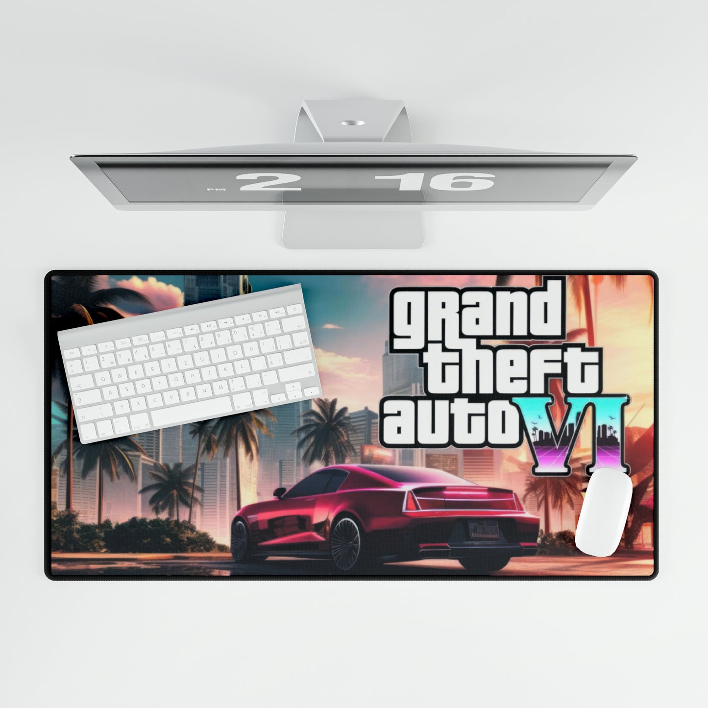 GTA 6 High Definition PC PS Video Game Desk Mat Mousepad