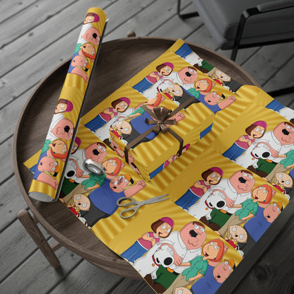 Family Guy Funny TV cartoon show Birthday High Definition Gift Wrapping Paper