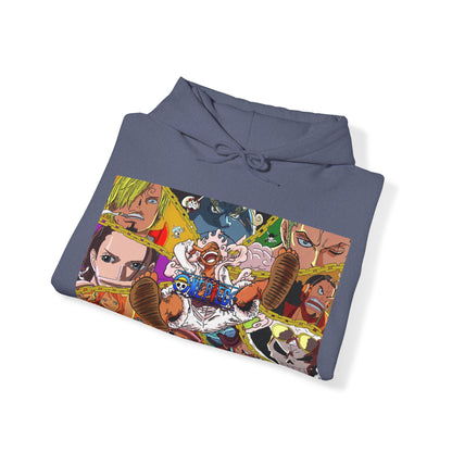 One Piece Monkey Ruffy Jimbei Nico Nami Unisex Heavy Blend Kapuzenpullover