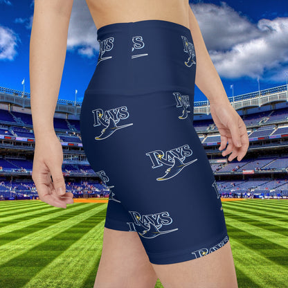 Tampa Bay Rays MLB Baseball Women's Workout Bike Comfy Shorts