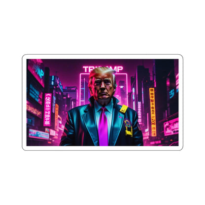 Trump Cyberpunk 2077 Style 1 Kiss-Cut Sticker *Größe wählen