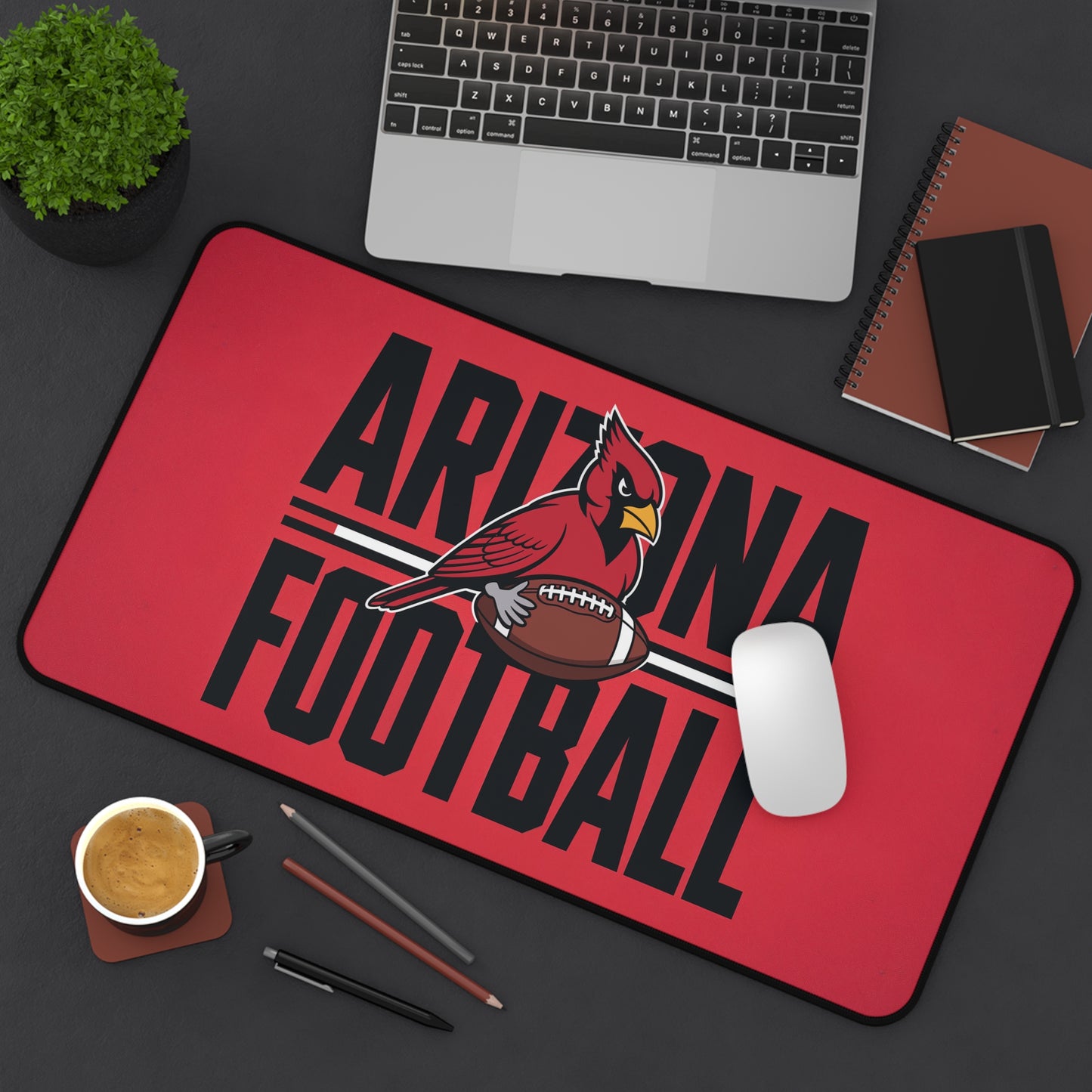 Arizona Football High Definition Print Non Slip Desk Mat Office Home Mouse Pad Sports Fan Gift Ultra Smooth Surface Rubber Backing