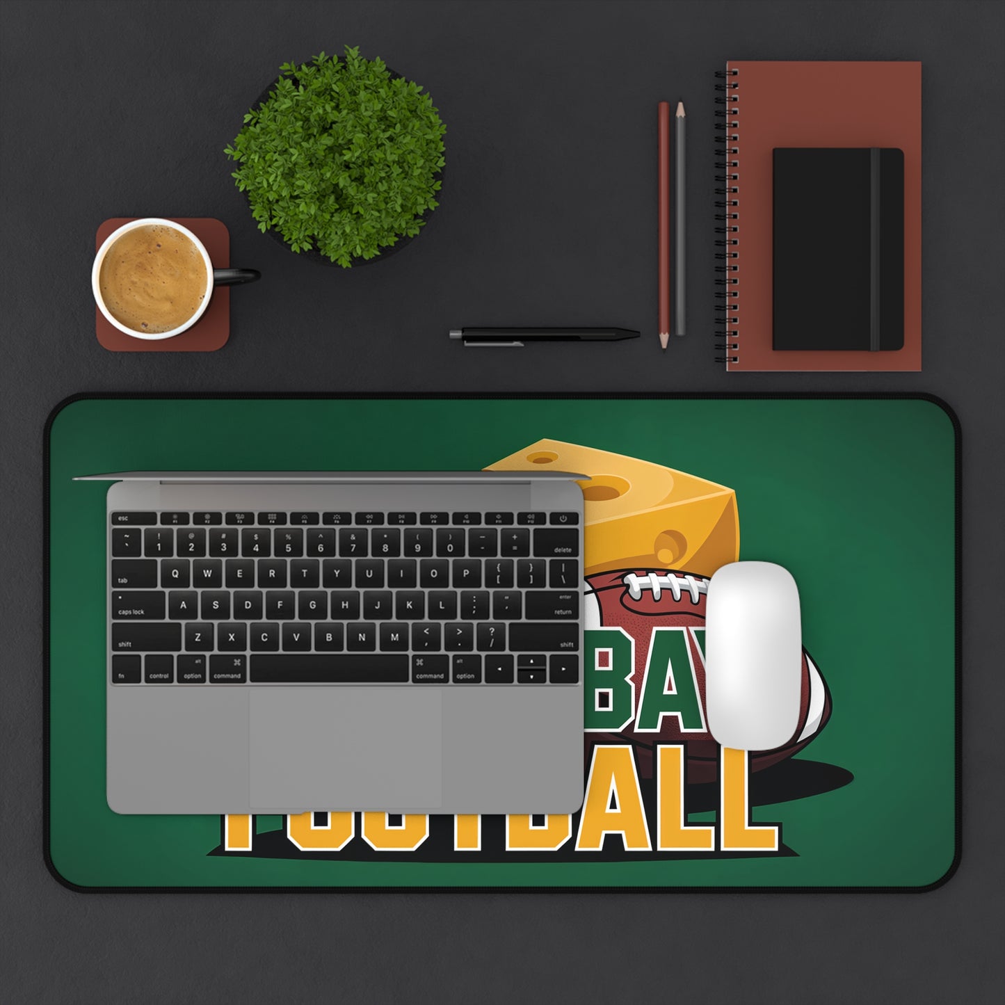 Green Bay Football High Definition Print Non Slip Desk Mat Office Home Mouse Pad