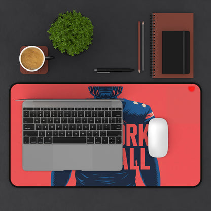 New York Football High Definition Print Non Slip Desk Mat Office Home Mouse Pad Sports Fan Gift Ultra Smooth Surface Rubber Backing