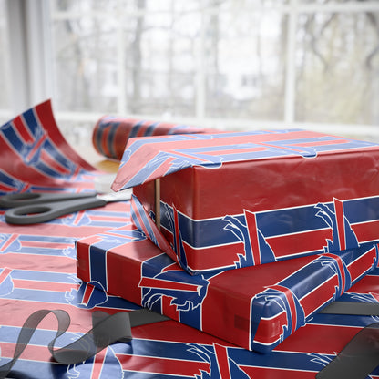 Buffalo Bills NFL Football Birthday Graduation Gift Wrapping Paper Holiday