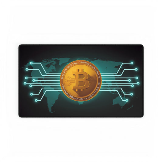 Bitcoin Cryptocurrency World style High Definition Desk Mat Mousepad