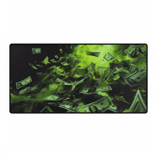 Cash Money hundred dollar bills glitter girl High Definition Desk Mat Mousepad