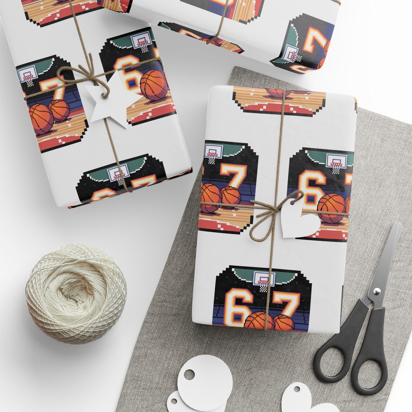 67 Funny Basketball Meme Wrapping Papers - Christmas Santa Cartoon Funny Meme, Gift Wrap, Theme, Holiday Gift Present