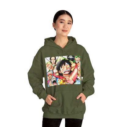 One Piece Monkey Luffy Jimbei Nico Nami Unisex Heavy Blend Hooded Sweatshirt