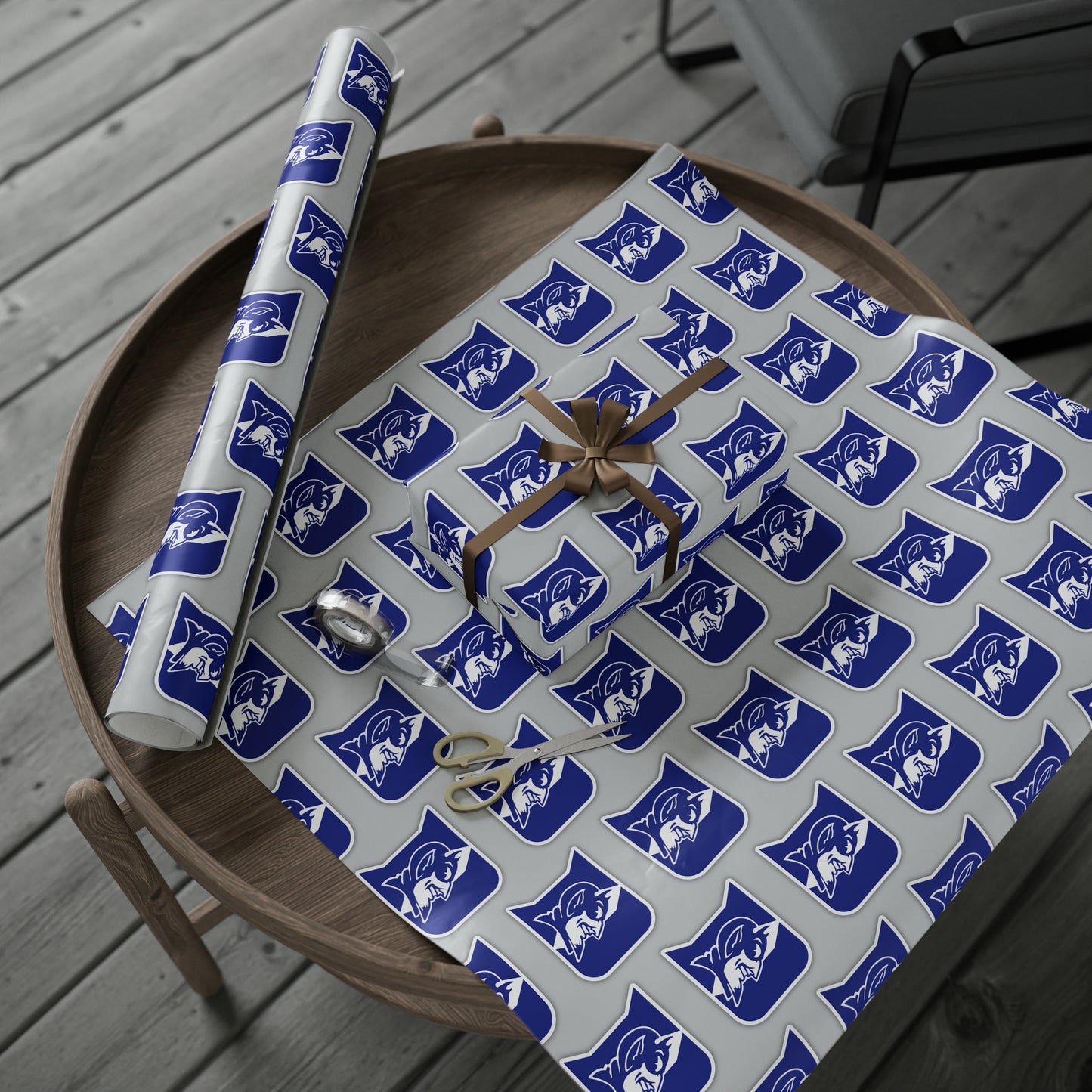 Duke Blue Devils Basketball March Birthday Gift Wrapping Paper Holiday