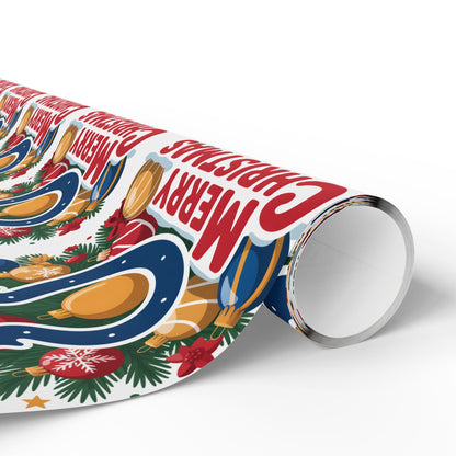 Colts Football Merry Christmas Sports Gift Wrap, Holiday Present Wrap, Christmas Gift Wrap, Gift Packaging