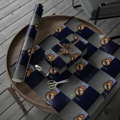 Real Madrid Birthday Gift Wrapping Paper football soccer Holiday