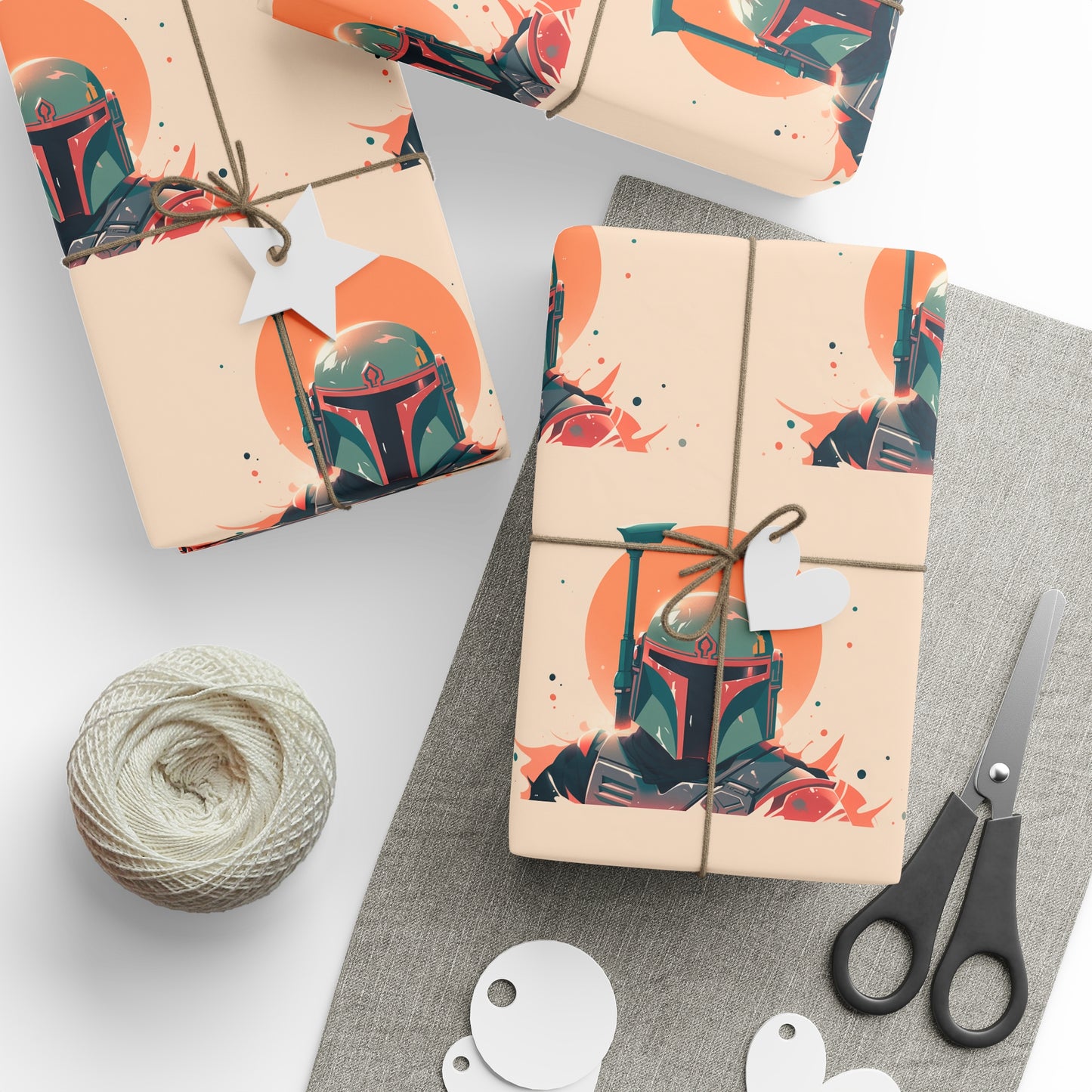 Mandalorian Baby Yoda holiday present Birthday Gift Wrapping Papers