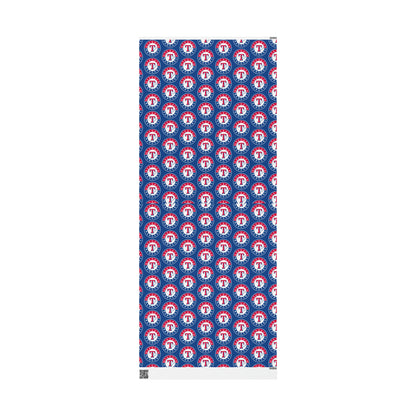 Texas Rangers Baseball MLB Birthday Gift Wrapping Paper Holiday