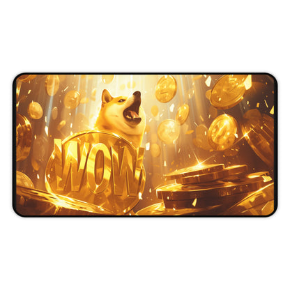 Dogecoin Cryptocurrency WOW Shiba High Definition Desk Mat Mousepad