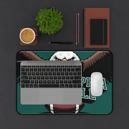 Philadelphia Football High Definition Print Non Slip Desk Mat Office Home Mouse Pad Sports Fan Gift Ultra Smooth Surface Rubber Backing