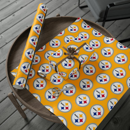 Pittsburg Steelers NFL Football Birthday Gift Wrapping Paper Holiday