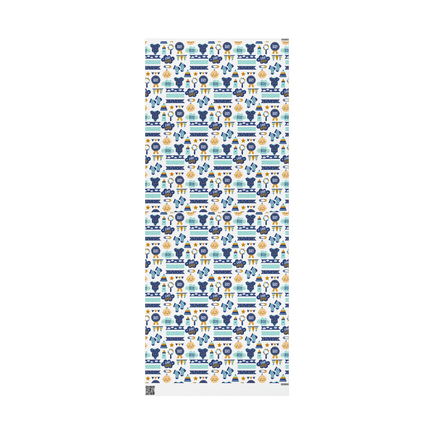 Baby Shower Boy Blue Toys Drawing Cartoon Present Birthday Gift Wrapping Papers