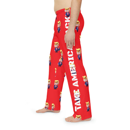 Little Trump Take America Back Men's Polyester Lounge Comfy Pajama Pants