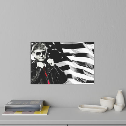 Donald Trump Cool Leather Jacket Style MAGA Wall Decals 3 sizes
