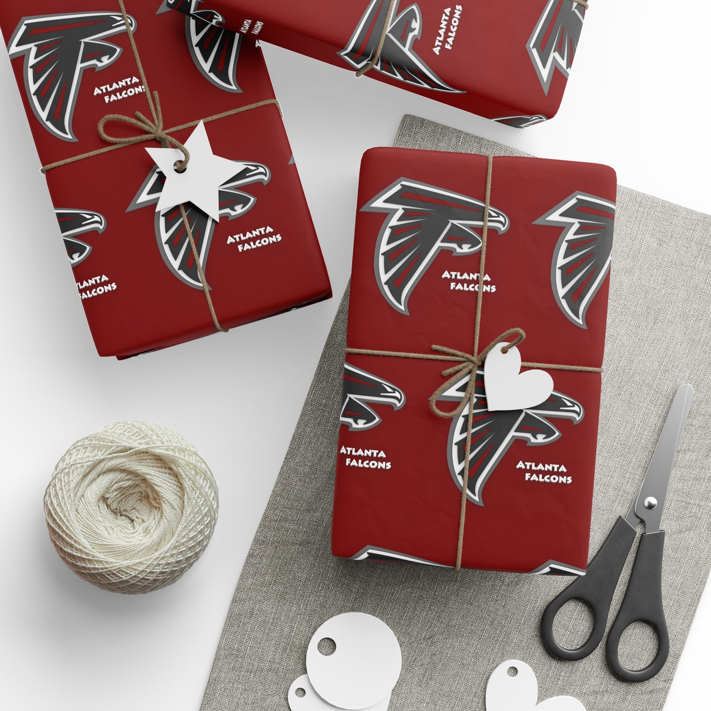 Atlanta Falcons NFL Football Birthday Graduation Gift Wrapping Paper Holiday