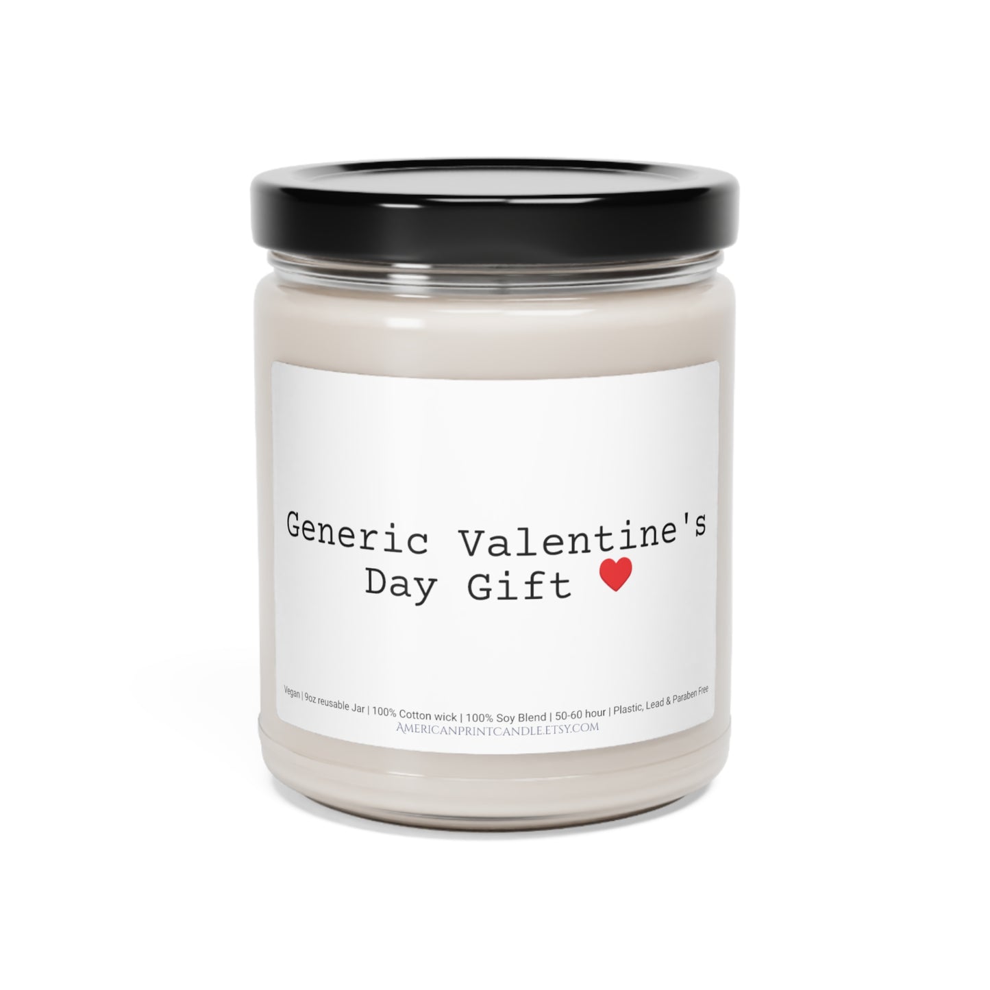 Generic Valentine's Day Gift Scented Soy Candle 9oz