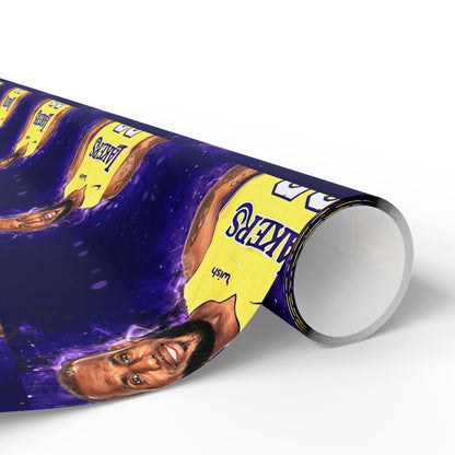 Lebron James LA Lakers NBA Birthday Gift Wrapping Paper Basketball Holiday