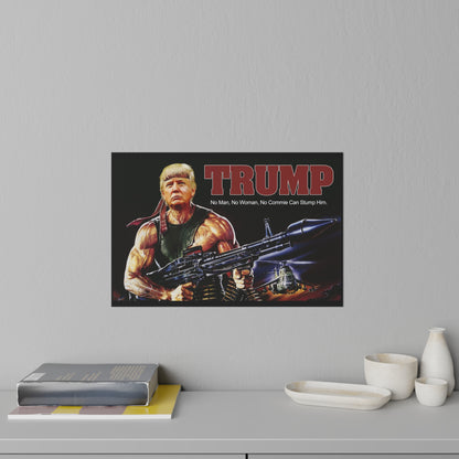 Donald Trump Rambo Style MAGA Wandaufkleber, 3 Größen