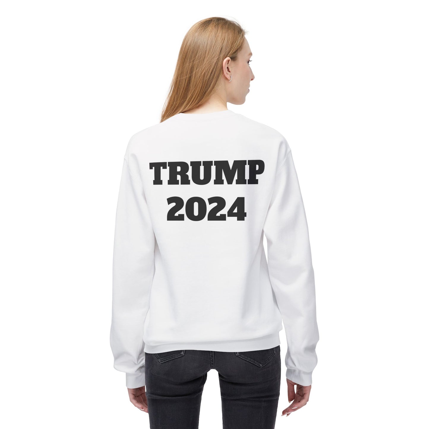 New Year New President Trump 2024 Unisex Midweight Cotton Blend Soft style Fleece Crewneck Sweatshirt